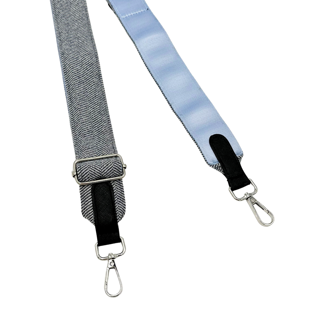 Tweed Bag Strap - Navy
