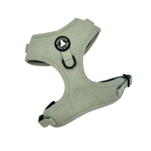 D Ring Adjustable Tweed Harness - Country Green