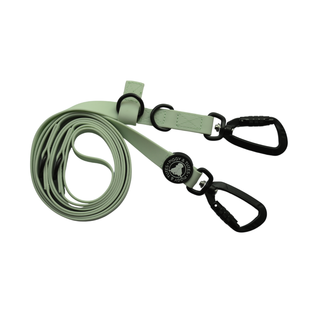 Waterproof Double Ended Lead - Green