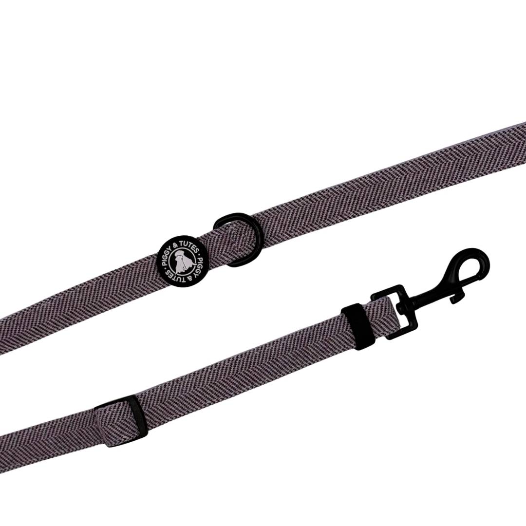 Tweed Adjustable Lead - Country Purple