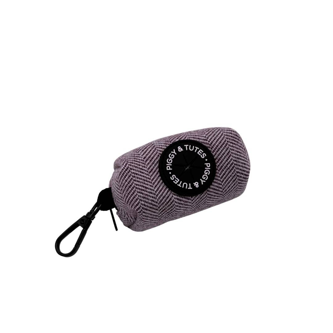 Poop Bag Holder - Tweed Purple