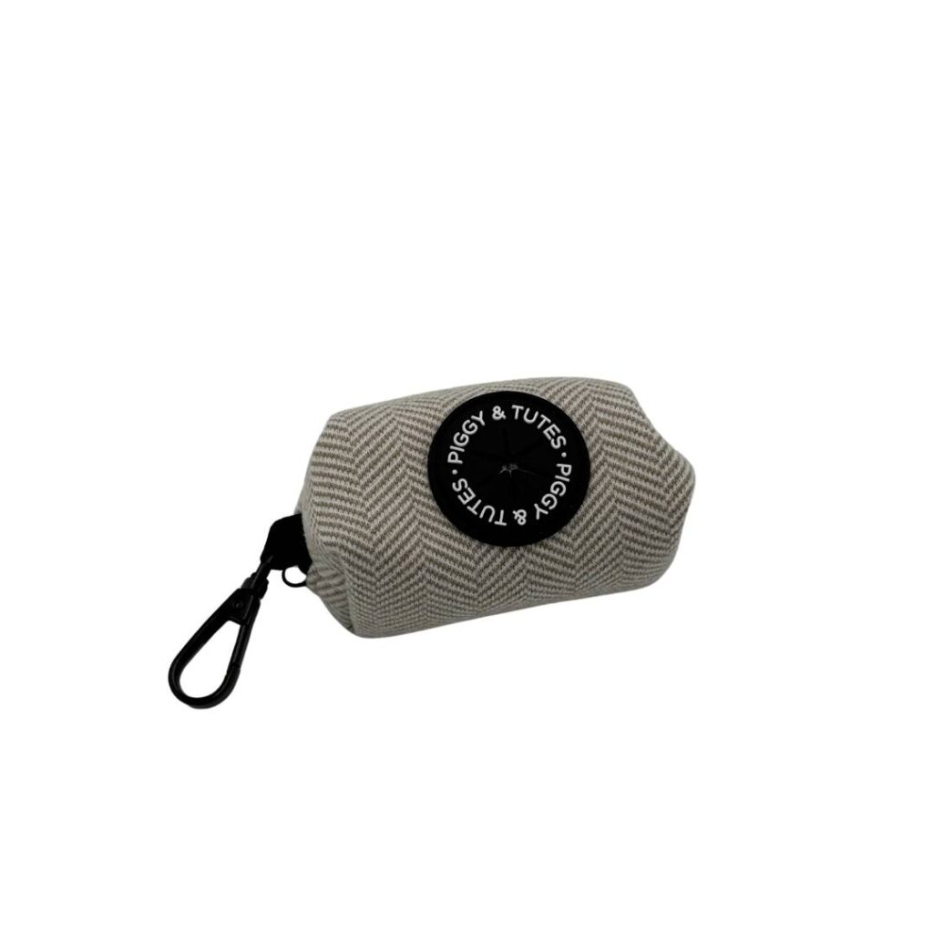 Poop Bag Holder – Tweed Beige