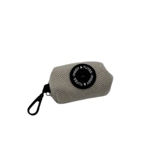 Poop Bag Holder - Tweed Beige