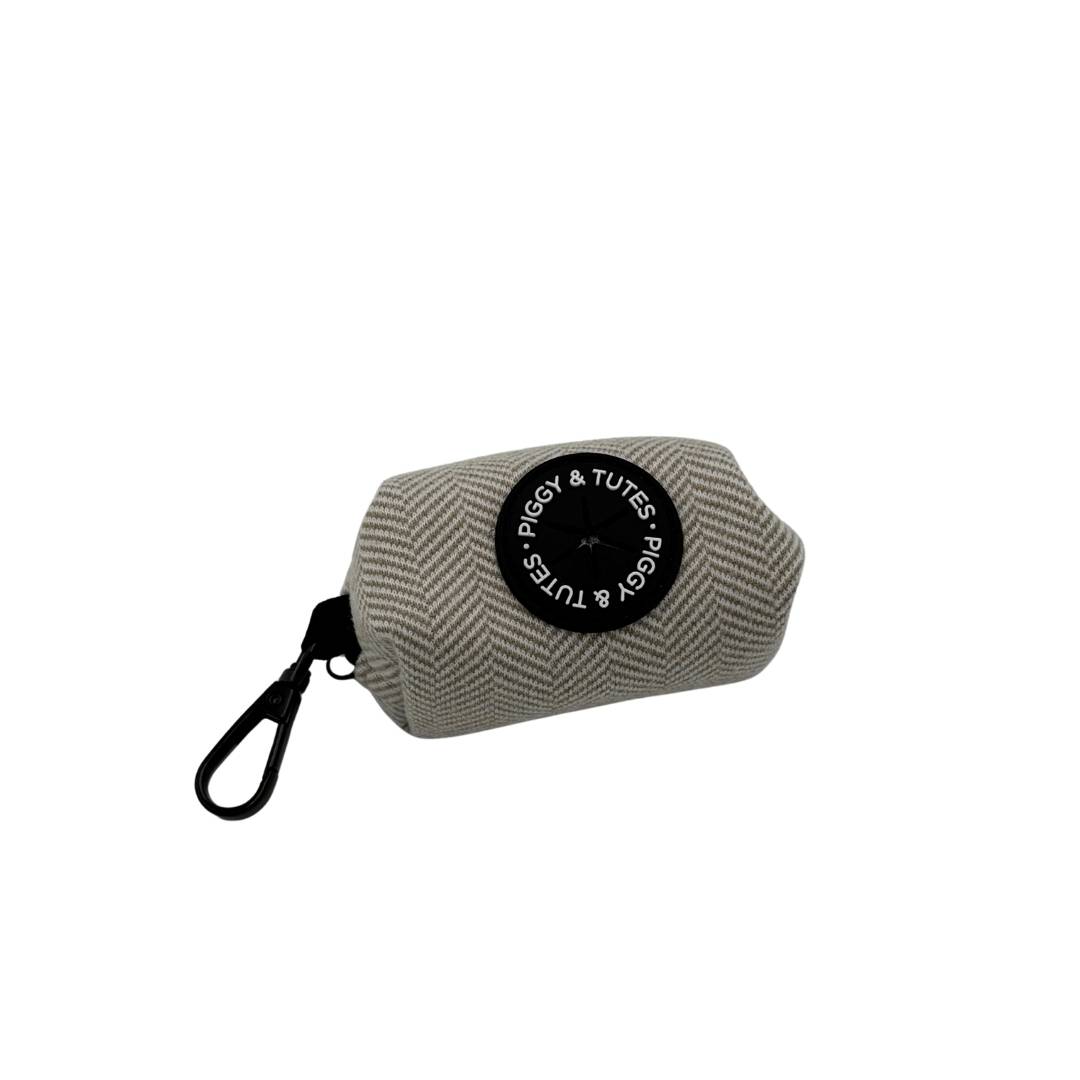 Poop Bag Holder - Tweed Beige